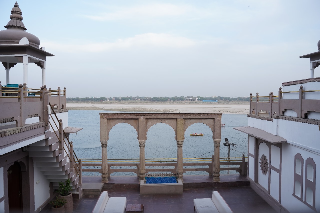 Panoramic Ganges Views From Hotel